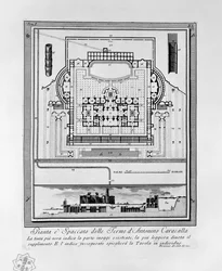 Plan of the Baths of Caracalla (Rome)